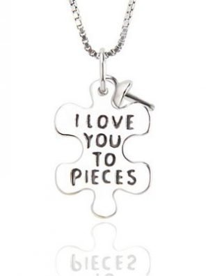 Sterling Silver "I Love you to Pieces"